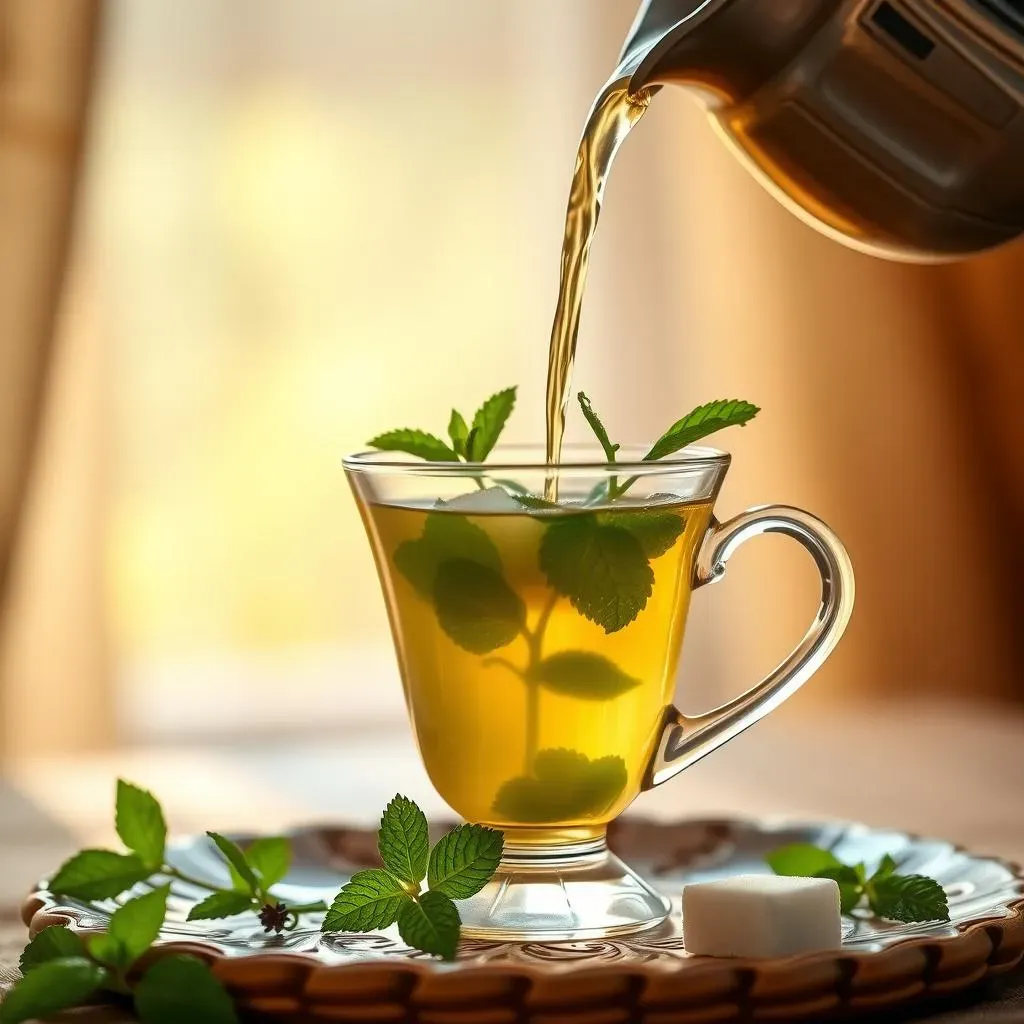 Preparation and Serving of Spearmint Tea