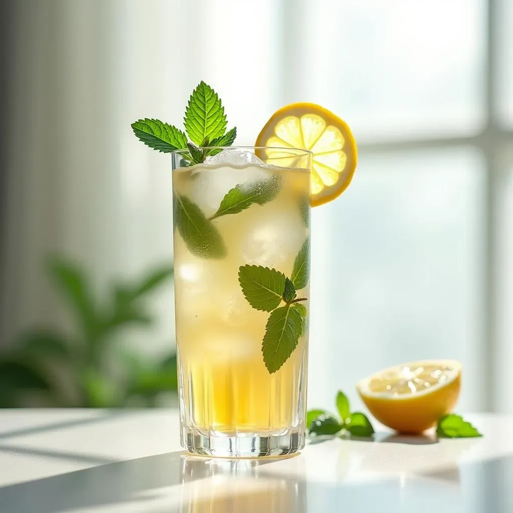 Serving and Storing Your Homemade Iced Spearmint Tea