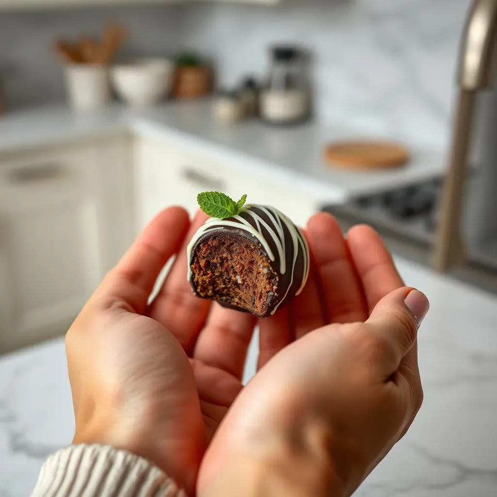 Shaping and Decorating Your Spearmint Tea Truffles